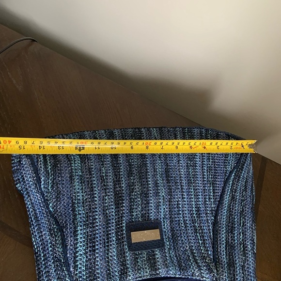 D’Fusion Blue Textured Shoulder Bag - Picture 7 of 8